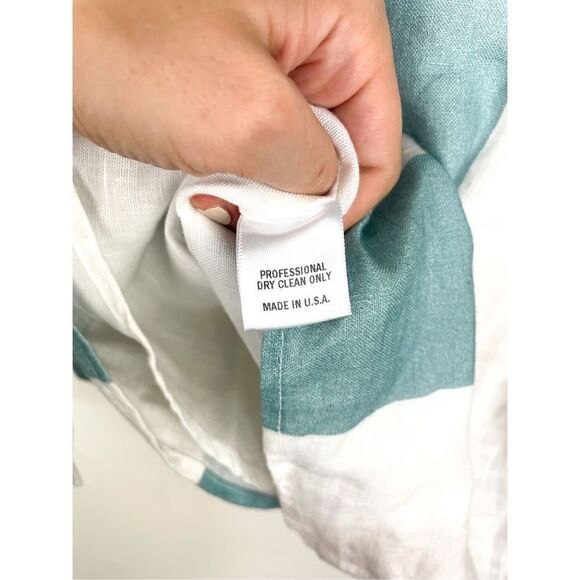 Katharine Kidd Women's Sky‎ Striped Linen Tie Top Tank Size S - Picture 8 of 11